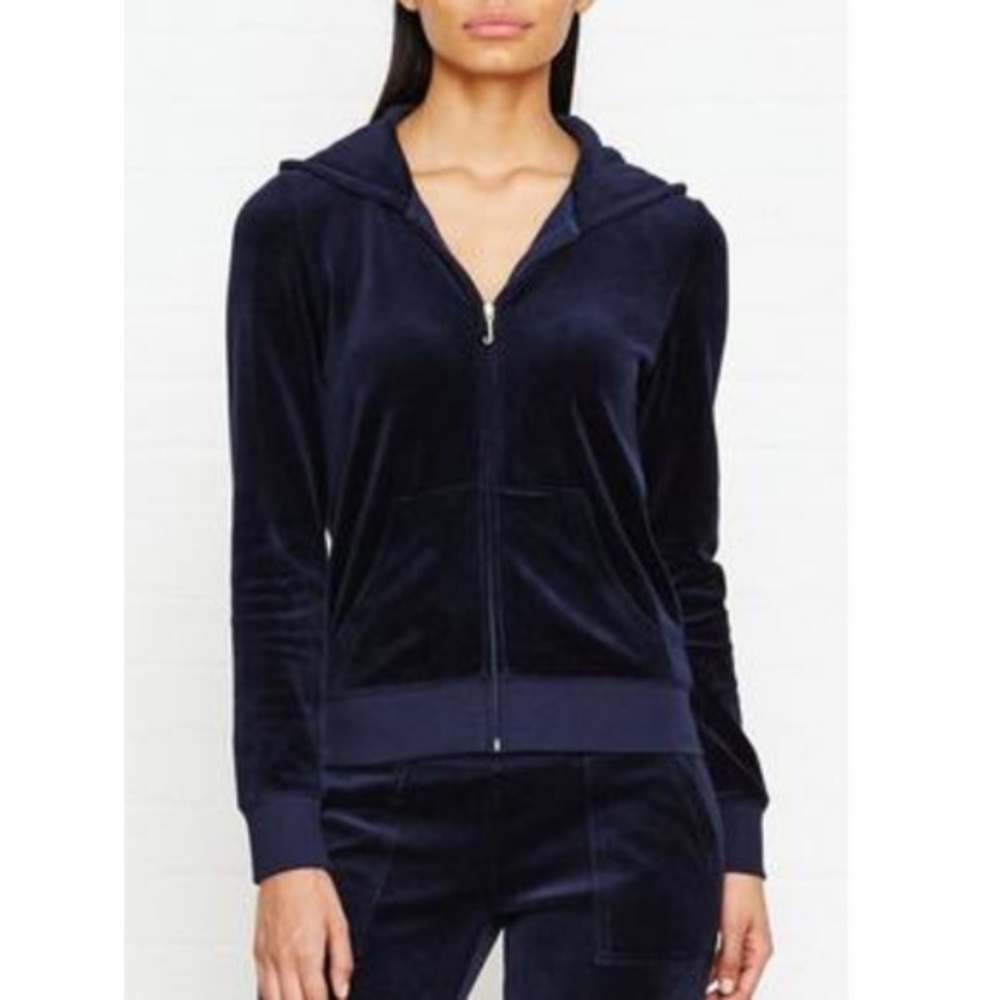 Juicy Couture velour hoodie navy
